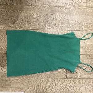OAK + FORT green mini dress